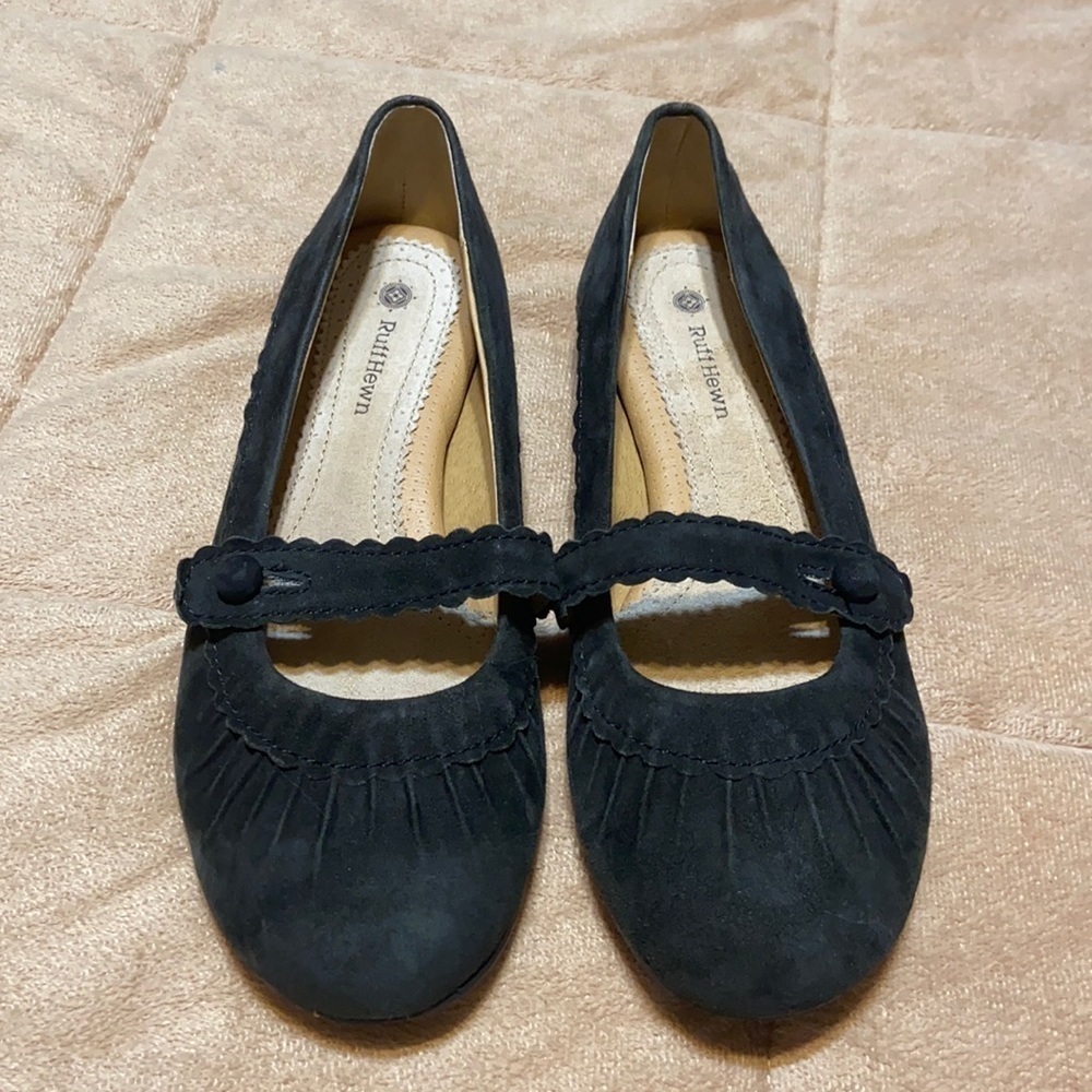 RuffHewn black leather loafers